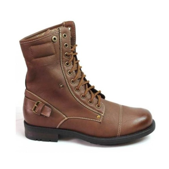 Polar Fox Men's Combat Style Desert Ankle Boots - Picture 3 of 8